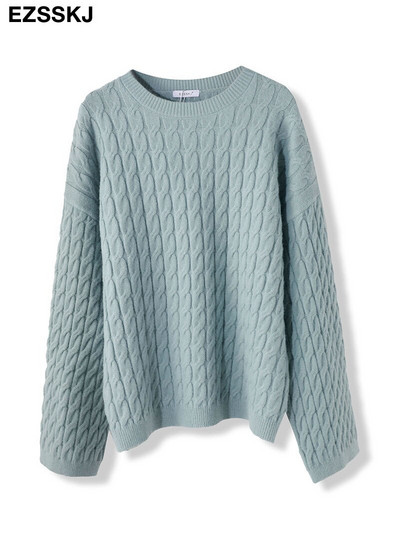 Χοντρό λαιμόκοψη Φθινόπωρο Χειμώνας φαρδύ μανίκι Πουλόβερ πουλόβερ Γυναικεία 2022 φαρδιά πουλόβερ Πουλόβερ γυναικεία πουλόβερ υπερμεγέθη πουλόβερ