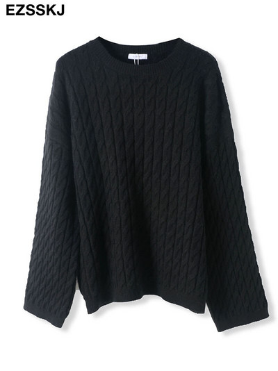 Χοντρό λαιμόκοψη Φθινόπωρο Χειμώνας φαρδύ μανίκι Πουλόβερ πουλόβερ Γυναικεία 2022 φαρδιά πουλόβερ Πουλόβερ γυναικεία πουλόβερ υπερμεγέθη πουλόβερ