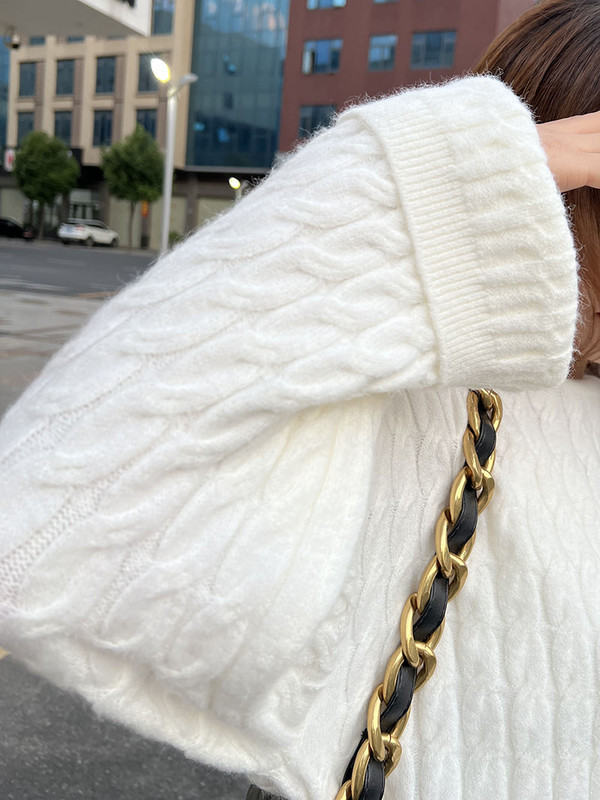 Χοντρό λαιμόκοψη Φθινόπωρο Χειμώνας φαρδύ μανίκι Πουλόβερ πουλόβερ Γυναικεία 2022 φαρδιά πουλόβερ Πουλόβερ γυναικεία πουλόβερ υπερμεγέθη πουλόβερ