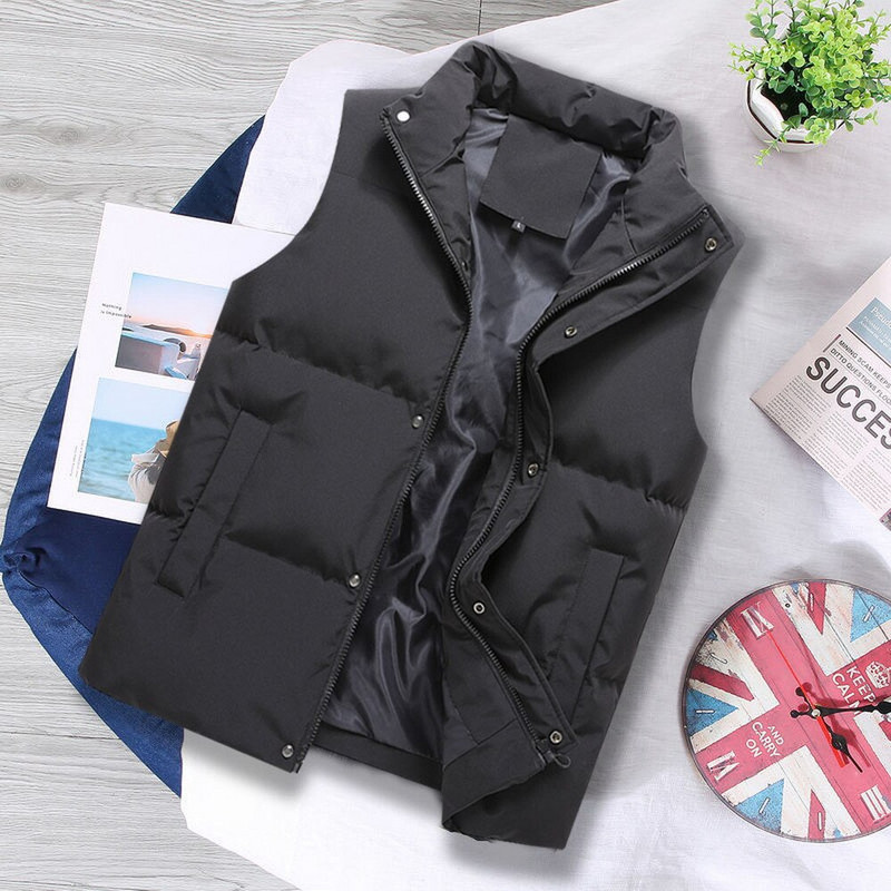 rozā veste jaka Vīriešu jaka bez piedurknēm Rudens hiphopa ielu veste Vīriešu veste mētelis kokvilnas polsterētas puftas vestes vīriešiem 2021