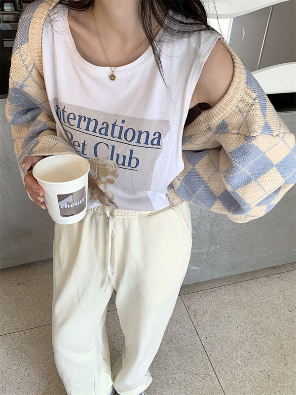 Γυναικείο πουλόβερ Y2k Linge Γυναικείο φθινόπωρο και χειμώνα 2022 Νέα κορεατική έκδοση ρετρό κοντής πλεκτή ζακέτα με χαλαρή εφαρμογή