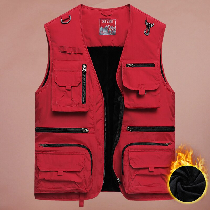 Vairāku kabatu instrumenti plīša silta veste vīriešiem rudens un ziemas āra ātri nožūst alpīnisma un makšķerēšanas fotografēšana brīvi 2022.