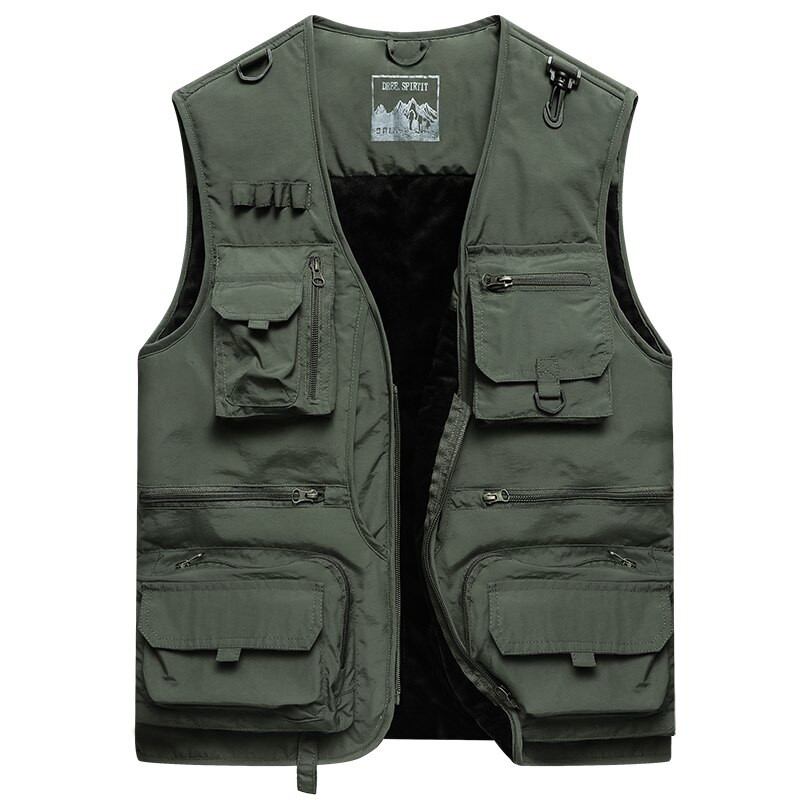 Vairāku kabatu instrumenti plīša silta veste vīriešiem rudens un ziemas āra ātri nožūst alpīnisma un makšķerēšanas fotografēšana brīvi 2022.