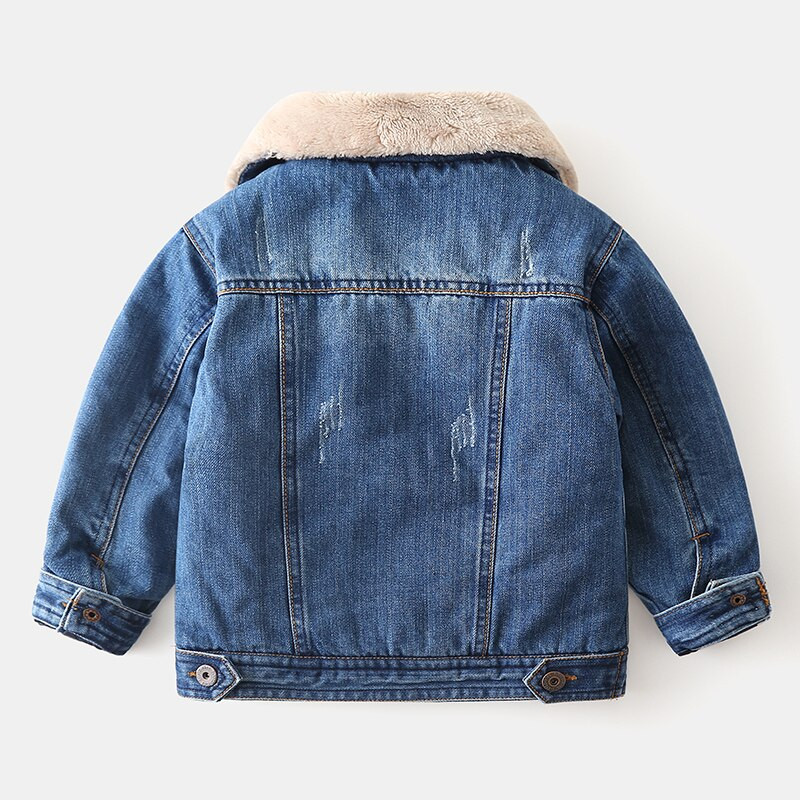 3-14 gadus veci bērni zēni džinsa jakas samta silts mētelis rudens ziema noņemama kapuce bērniem pusaudži džinsi mēteļi virsdrēbes