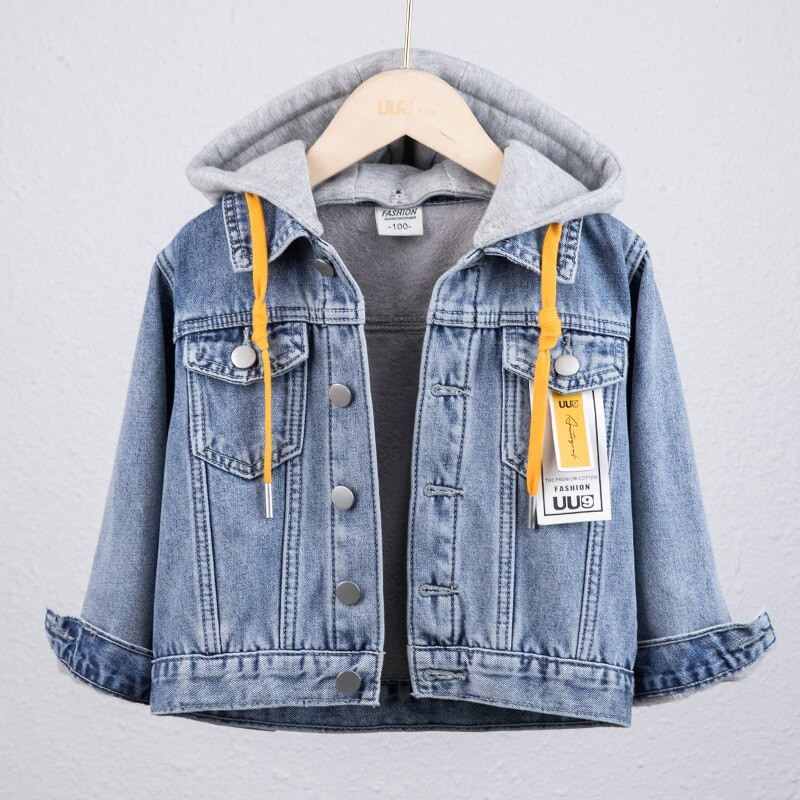 3-14 gadus veci bērni zēni džinsa jakas samta silts mētelis rudens ziema noņemama kapuce bērniem pusaudži džinsi mēteļi virsdrēbes