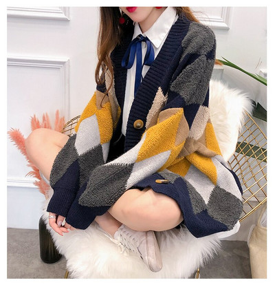 ITOOLIN Női Kötött kardigán pulóverek Alkalmi bő gombos kardigán pulóverek Kabát meleg ruhák Női Ősz tél 2021