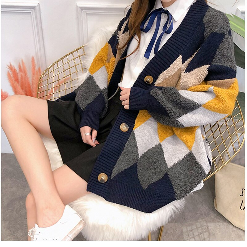 ITOOLIN Női Kötött kardigán pulóverek Alkalmi bő gombos kardigán pulóverek Kabát meleg ruhák Női Ősz tél 2021