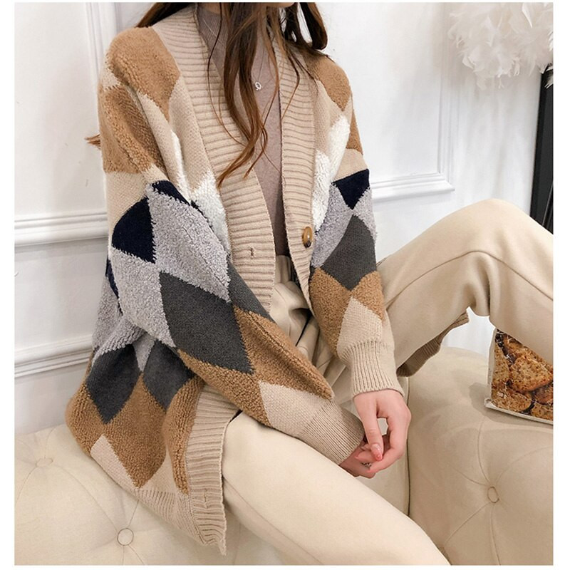 ITOOLIN Női Kötött kardigán pulóverek Alkalmi bő gombos kardigán pulóverek Kabát meleg ruhák Női Ősz tél 2021