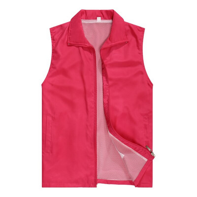 Ανδρικά ειδικά σχεδιασμένα γιλέκα φωτογραφιών εκτύπωσης λογότυπου Κείμενο casual γιλέκο για γυναίκες Ρούχα εργασίας Στολές Πανωφόρια