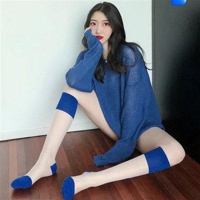 Σέξι λεπτά πουλόβερ Γυναικεία Vintage κούφια πλεκτά πουλόβερ Γλυκά κορίτσια Casual φαρδιά φούτερ με λαιμόκοψη V Κομψά κορεάτικα ρούχα Νέα