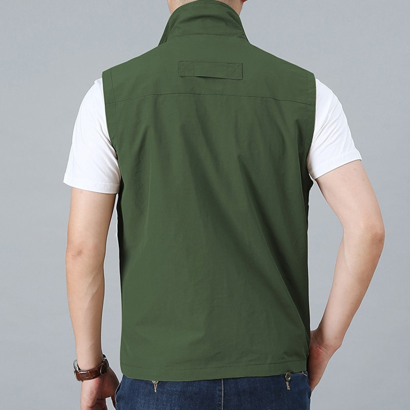 Ανδρικά γιλέκα Ανδρικό καλοκαιρινό αμάνικο γιλέκο Άνοιξη Φθινόπωρο Casual Travels Γιλέκο εξωτερικού χώρου Λεπτά γιλέκα Γιλέκο Μπουφάν Ανδρικά μπλουζάκια