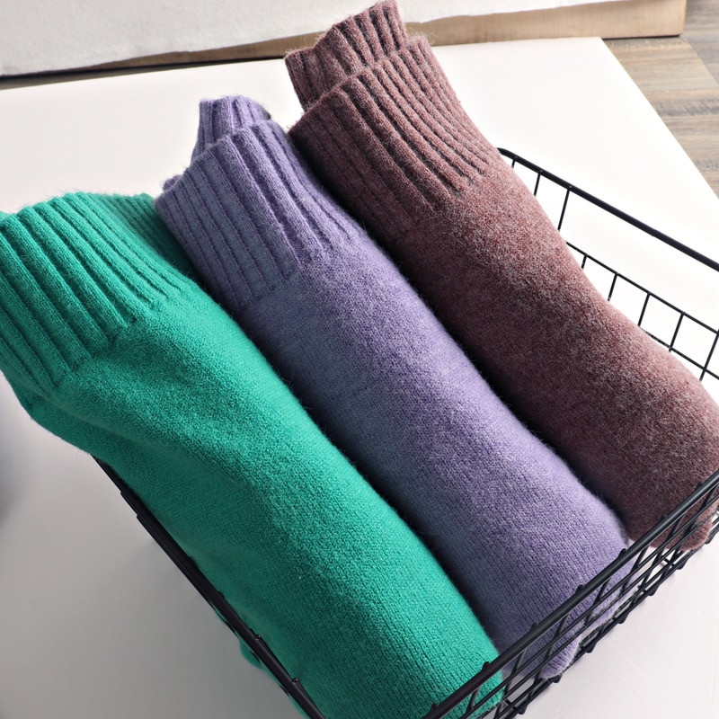 MASTGOU Augstas kvalitātes kašmira silts sieviešu ziemas džemperis Modes trikotāžas brīvs džemperis rudens sieviešu vilnas džemperis