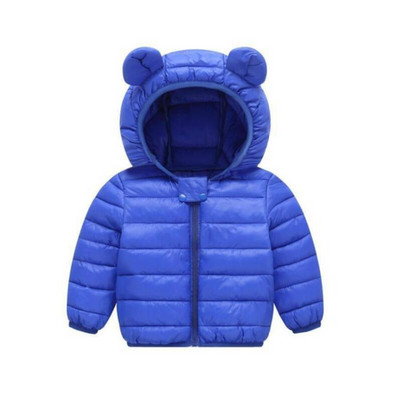 Zēniem un meitenēm Ziemas silta jaka rudens mēteļi ar kapuci bērnu dūnu jakas bērniem virsdrēbes bērnu apģērbi 1-5 g.