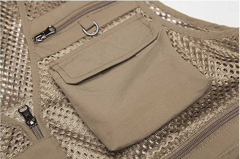 Εκφόρτωση Ανδρικό γιλέκο Tactical Webbed Gear Παλτό Καλοκαιρινό γιλέκο φωτογράφου Εργαλείο Πολλαπλές τσέπες Αμάνικο μπουφάν αρσενικό