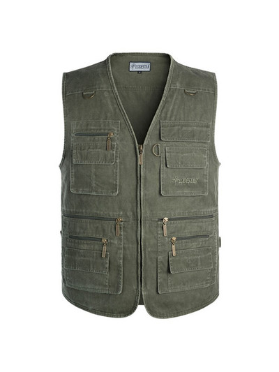 Vīriešu rudens vairāku kabatu militārā taktiskā veste Jauna ikdienas jakas bez piedurknēm Vīriešu makšķerēšanas fotogrāfa golfa veste vīrieša veste