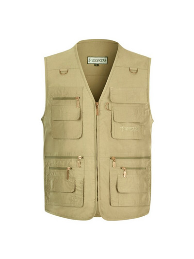 Vīriešu rudens vairāku kabatu militārā taktiskā veste Jauna ikdienas jakas bez piedurknēm Vīriešu makšķerēšanas fotogrāfa golfa veste vīrieša veste