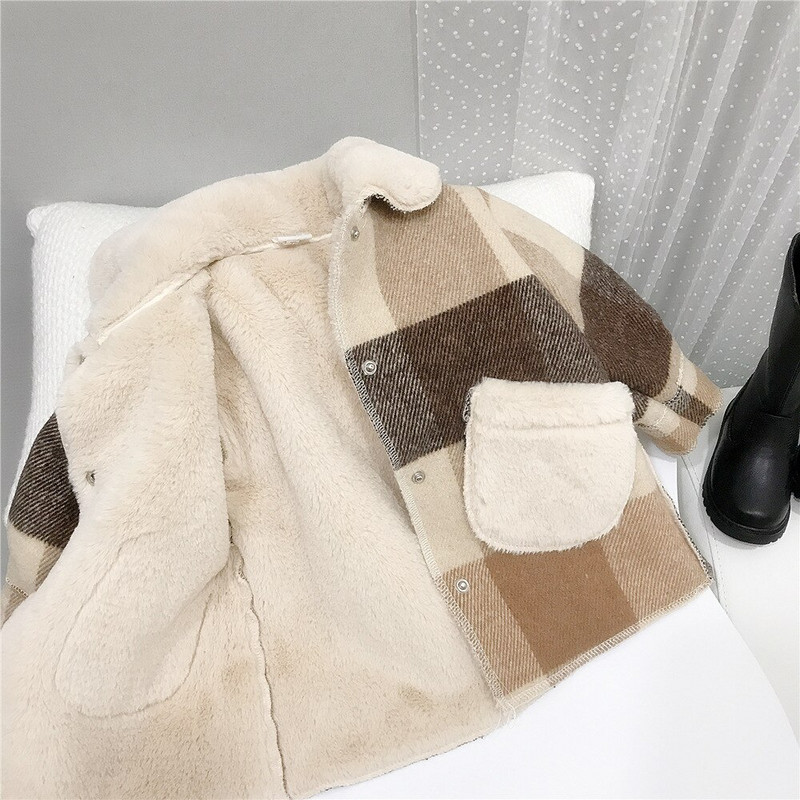 Zēni, bērnu, vilnas jakas, mēteļi, virsdrēbes, 2021. gada atloks Džinsi, biezi silti plus samta ziemas rudens mēteļi, bērnu apģērbi