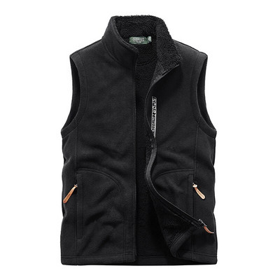 Muški topli prsluk od debljeg flisa, jesen 2021., nova modna ležerna vesta, muški kaput, zimski visokokvalitetni, muški prsluk velike veličine S-5Xl