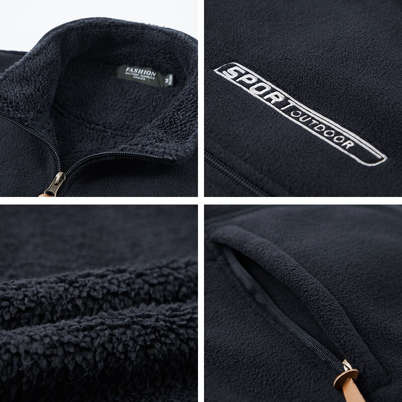 Muški topli prsluk od debljeg flisa, jesen 2021., nova modna ležerna vesta, muški kaput, zimski visokokvalitetni, muški prsluk velike veličine S-5Xl