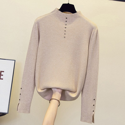 Rudens ziema sievietes Ziedu izšuvumi džemperis brīvs ikdienišķs garš Piedurknēm volānu apkakle Patchwork Spring Lielizmēra pulovers