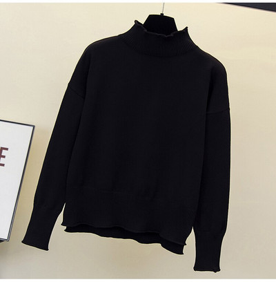 Rudens ziema sievietes Ziedu izšuvumi džemperis brīvs ikdienišķs garš Piedurknēm volānu apkakle Patchwork Spring Lielizmēra pulovers