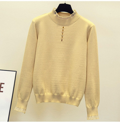 Rudens ziema sievietes Ziedu izšuvumi džemperis brīvs ikdienišķs garš Piedurknēm volānu apkakle Patchwork Spring Lielizmēra pulovers