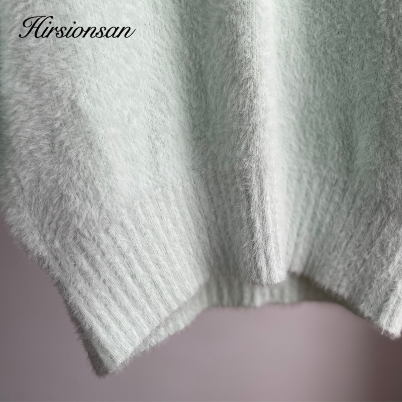 Hirsionsan kiváló minőségű kasmír pulóver, női alap kötött pulóver, elegáns, puha női ruhák, laza, alkalmi női pulóver