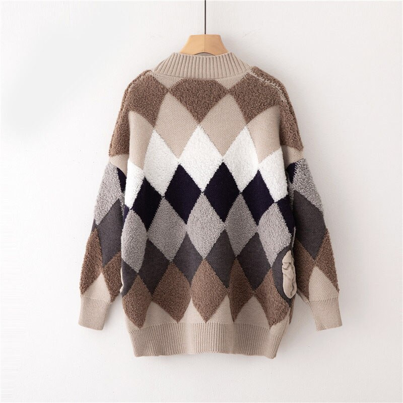 Ζακέτα πουλόβερ άνοιξη και φθινόπωρο ρετρό γαλλικό τεμπέλικο στυλ πλεκτό ζακέτα γυναικεία μεσαίου μήκους δίχτυ κόκκινη ζακέτα