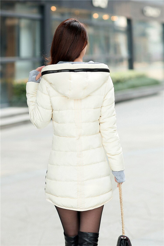 Ženska jakna Dizajnerski zimski vanjski kaputi za 2022. Tople jednobojne parke s kapuljačom Ženski kaput Feminino