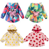 Κορίτσια Baby Girl Windbreaker Jacket Παιδικό λουλούδι με μακρυμάνικο κουκούλα πεταλούδα στολή Windbreaker Jacket φθινοπωρινό ανοιξιάτικο παιδικό μπουφάν