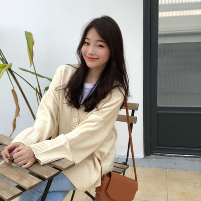 Női pulóverek kardigán kabát női bő gombos kötött kardigán női felső bő V nyakú pulóver