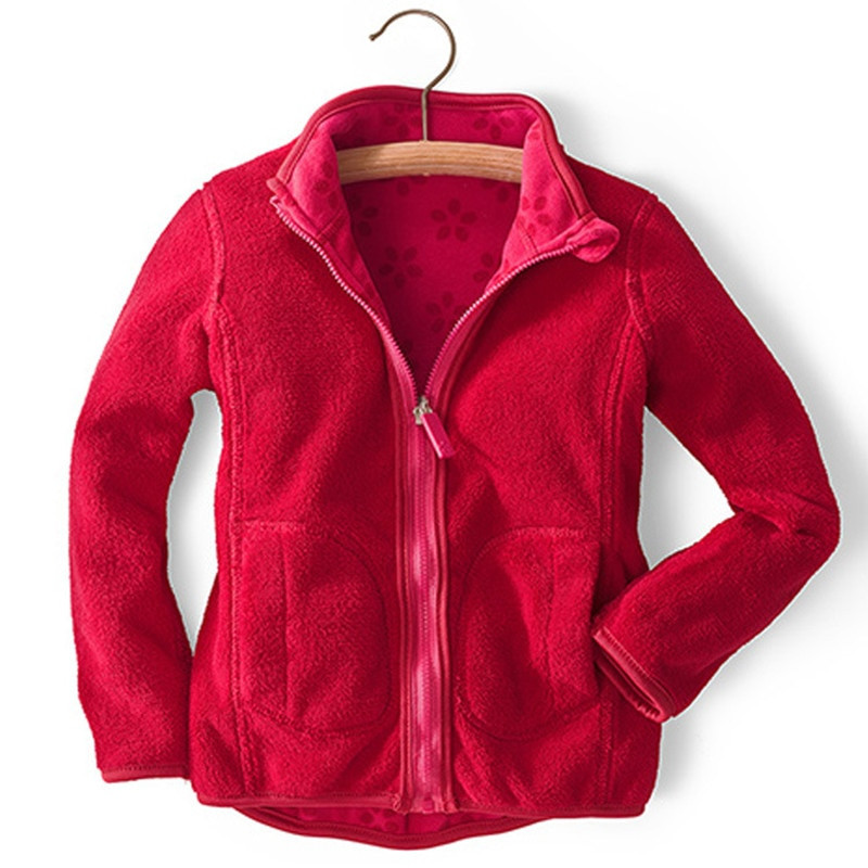 Για 2-8 ετών Παιδί Άνοιξη Φθινόπωρο Παιδικό Κορίτσι Διπλό Μπουφάν Polar Fleece Απαλό Ζεστό