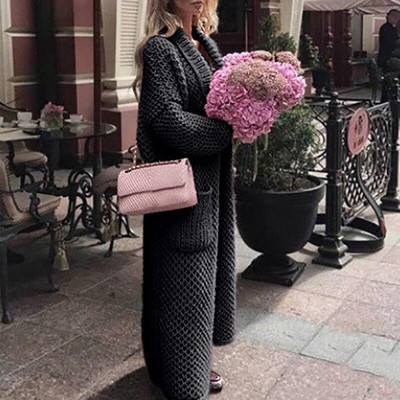 DIHOPE Sieviešu garais jakas džemperis, brīvs adīšanas džemperis Ikdienas jakas Trikotāžas jakas Korejas lielizmēra džemperi Sieviešu topi