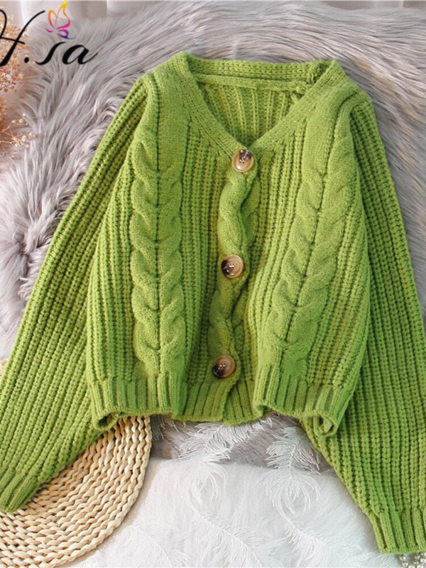 H.SA Sieviešu ikdienas jakas 2022. gada rudens ziemas Twsied džemperis jakas ar pogu uz augšu adītas jakas Lielizmēra džemperu pončo topi