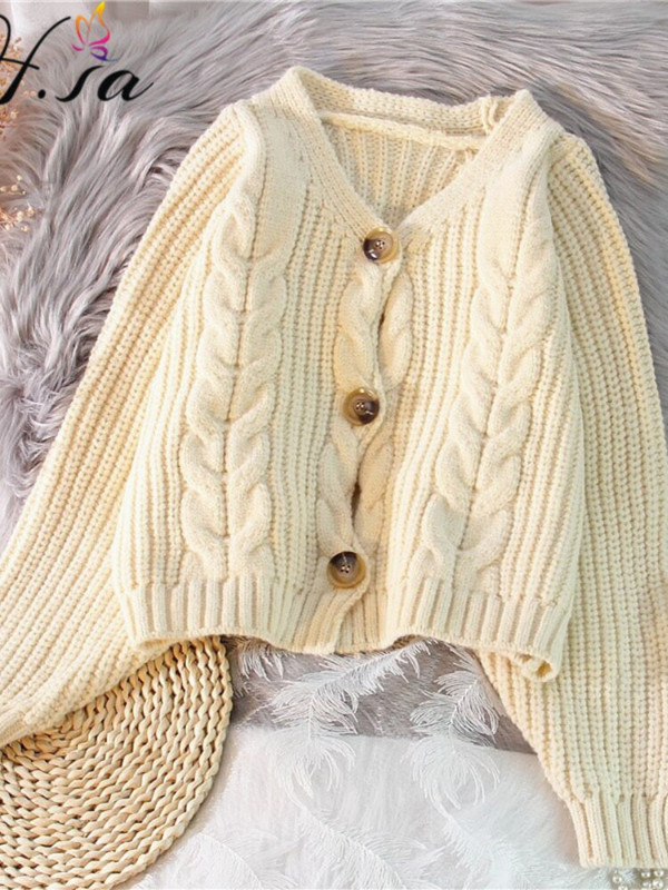 H.SA Sieviešu ikdienas jakas 2022. gada rudens ziemas Twsied džemperis jakas ar pogu uz augšu adītas jakas Lielizmēra džemperu pončo topi