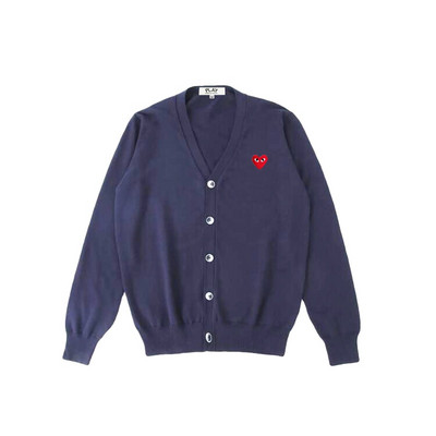 Γυναικεία Ζακέτα Heart Eye Κεντητό βαμβακερό κουμπάκι με λαιμόκοψη σε μακρυμάνικο ανοιξιάτικο φθινόπωρο Lady casual πλεκτό πουλόβερ