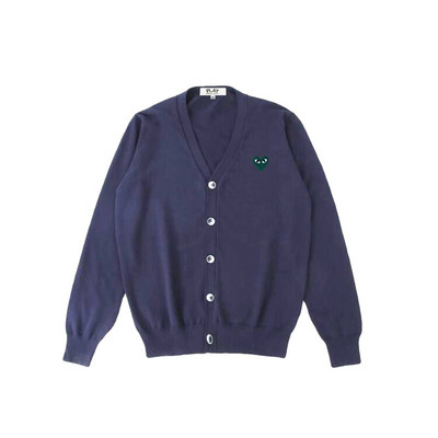 Γυναικεία Ζακέτα Heart Eye Κεντητό βαμβακερό κουμπάκι με λαιμόκοψη σε μακρυμάνικο ανοιξιάτικο φθινόπωρο Lady casual πλεκτό πουλόβερ