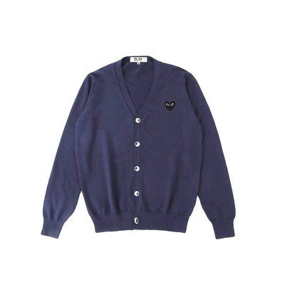 Γυναικεία Ζακέτα Heart Eye Κεντητό βαμβακερό κουμπάκι με λαιμόκοψη σε μακρυμάνικο ανοιξιάτικο φθινόπωρο Lady casual πλεκτό πουλόβερ