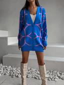 Sieviešu trikotāžas jaka, 2022. gada sieviešu, gara, zaļa V veida kakla izgriezuma rombs, brīvs sieviešu džemperis, ikdienas silts sieviešu jakas ar garām piedurknēm, rudens