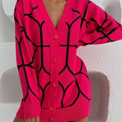 Sieviešu trikotāžas jaka, 2022. gada sieviešu, gara, zaļa V veida kakla izgriezuma rombs, brīvs sieviešu džemperis, ikdienas silts sieviešu jakas ar garām piedurknēm, rudens