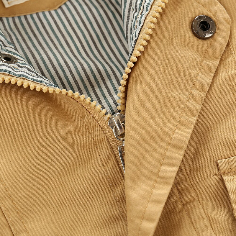 Για 2-9 ετών Βρεφικό μπουφάν Παιδικό παλτό με κουκούλα Αντιανεμικό βαμβακερό εξωτερικά ρούχα Άνοιξη φθινόπωρο καθημερινά ρούχα μονόχρωμα Παιδικά