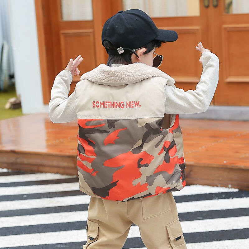 Rudens Bērnu siltā Veste Bērnu Kokvilnas Veste Bērnu Virsdrēbes Veste Bērnu Ziemas Apģērbi Zēni Meiteņu Fece Jakas Veste