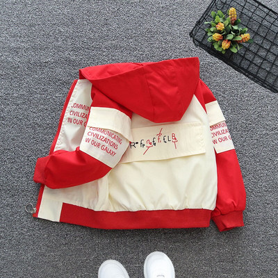 Μπουφάν για μωρά για την άνοιξη και το φθινόπωρο Ανεμοδράκος με κουκούλα σε κορεατικό στυλ