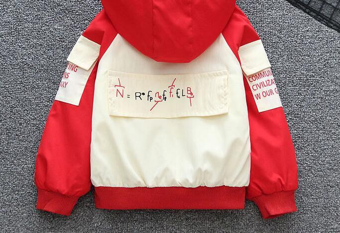 Μπουφάν για μωρά για την άνοιξη και το φθινόπωρο Ανεμοδράκος με κουκούλα σε κορεατικό στυλ