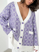 Női hosszú kardigán zsebek, egysoros divatos zöld kardigán új őszi és téli vintage kötött, hosszú ujjú kabát