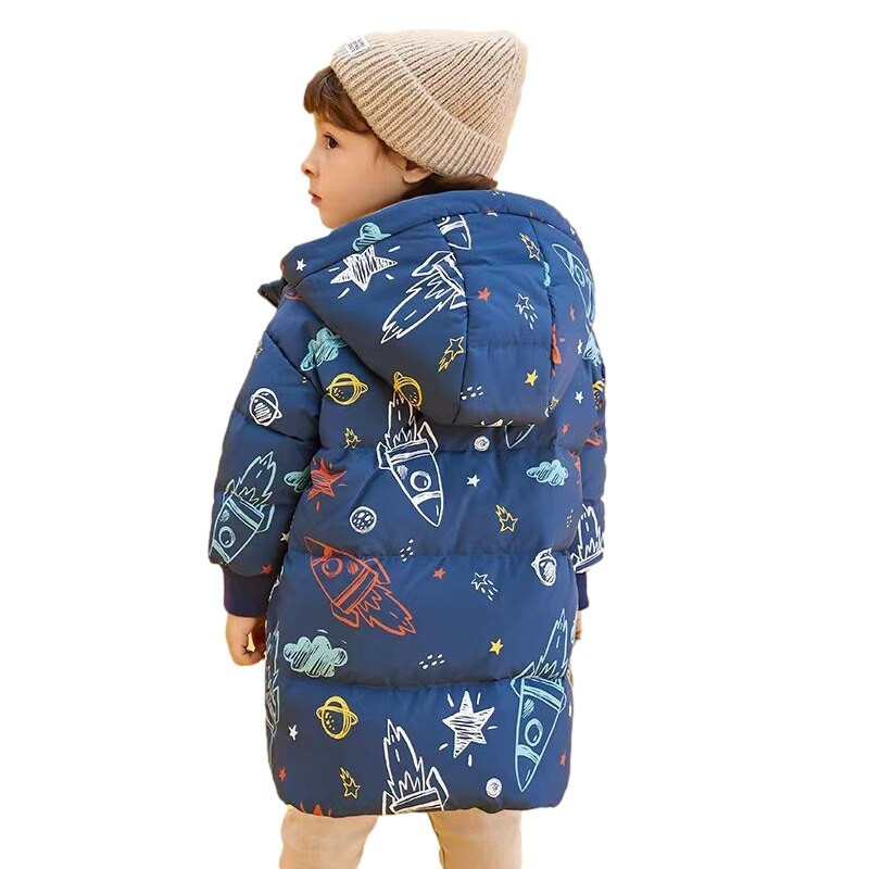 Βρεφικά αγόρια κοριτσίστικα ρούχα πουπουλένια μπουφάν Χειμερινό καθημερινό παιδικό ελαφρύ παλτό με κουκούλα Λεπτή ζεστά παιδικά εξωτερικά ενδύματα 2 3 4 5 6 7 ετών