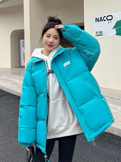 Χειμερινό γυναικείο μπουφάν Parkas Παλτό Νέο αθλητικό στυλ Χοντρό παλτό ζεστό με επένδυση Γυναικείο χειμερινό πανωφόρι φαρδύ μπουφάν Parkas