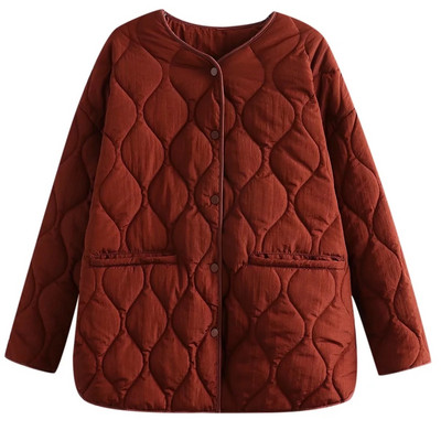 Sieviešu jaka Plāna Parka Poga Up Mētelis Vintage Mode Virsdrēbes Zils Kabatas Jaka Ziemas Rudens Sieviešu Bomber Jaka trf