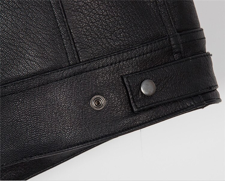 Idopy férfi mellény fekete motoros motoros hip hop mellény férfi műbőr punk tömör fekete motoros ujjatlan kabát mellény