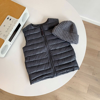 Bērnu veste Jauna rudens ziemas bieza ikdienas veste bez piedurknēm ar V-veida kakla izgriezumu Baby samta silta bērnu mētelis kokvilnas veste